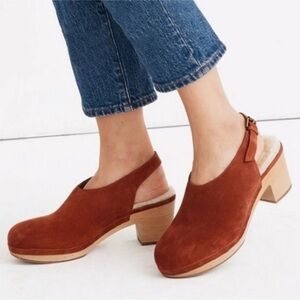 MADEWELL The Marlo Women's Suede Slingback Shoes‎